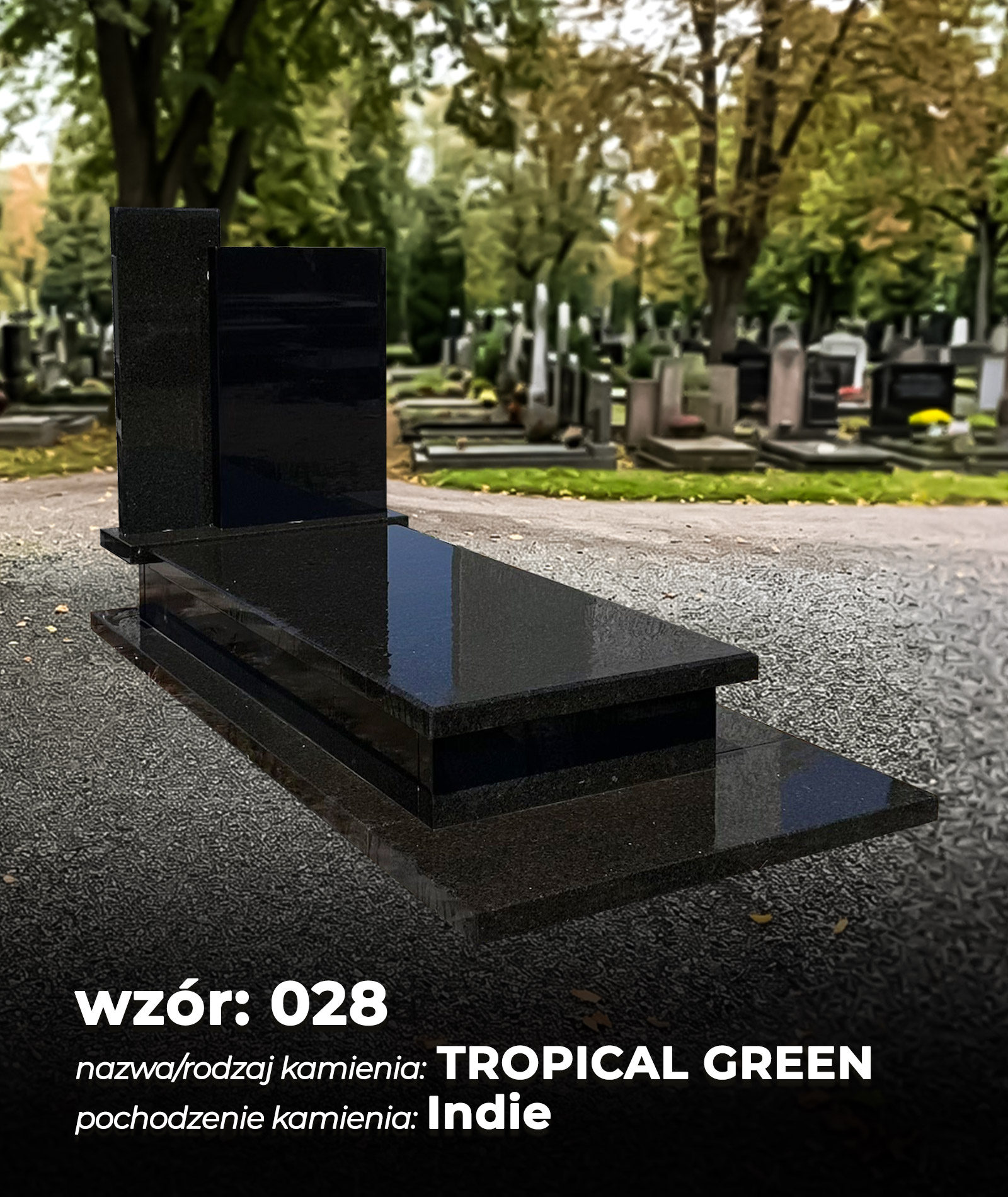 28. TROPICAL GREEN - pochodzenie kamienia: Indie