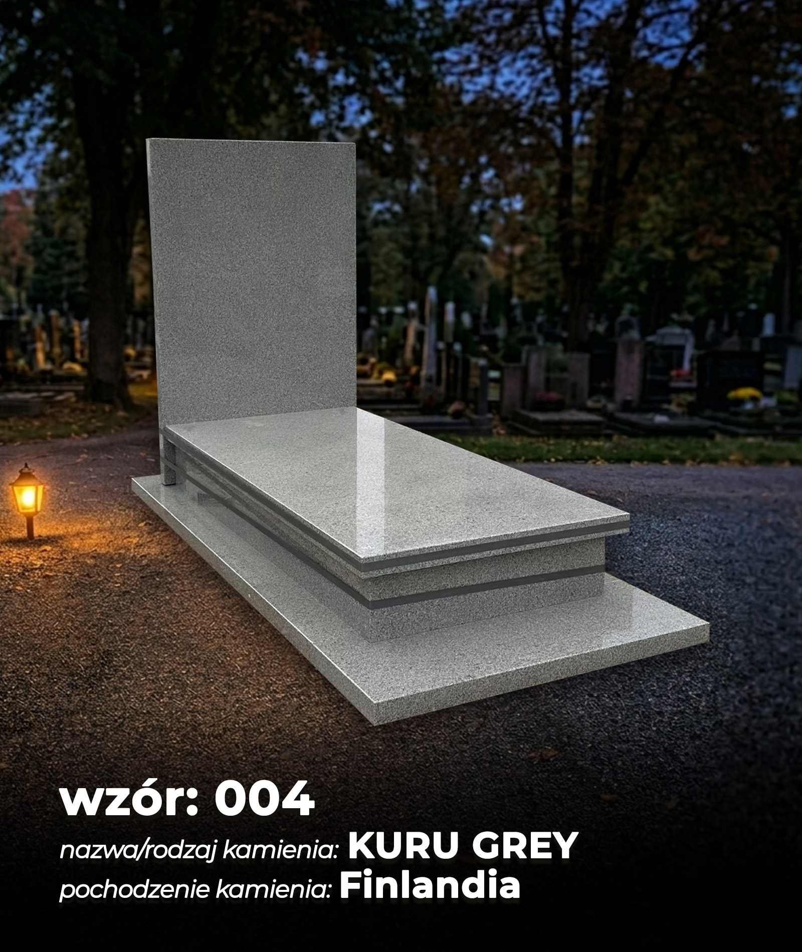 4. KURU GREY - pochodzenie kamienia: Finlandia