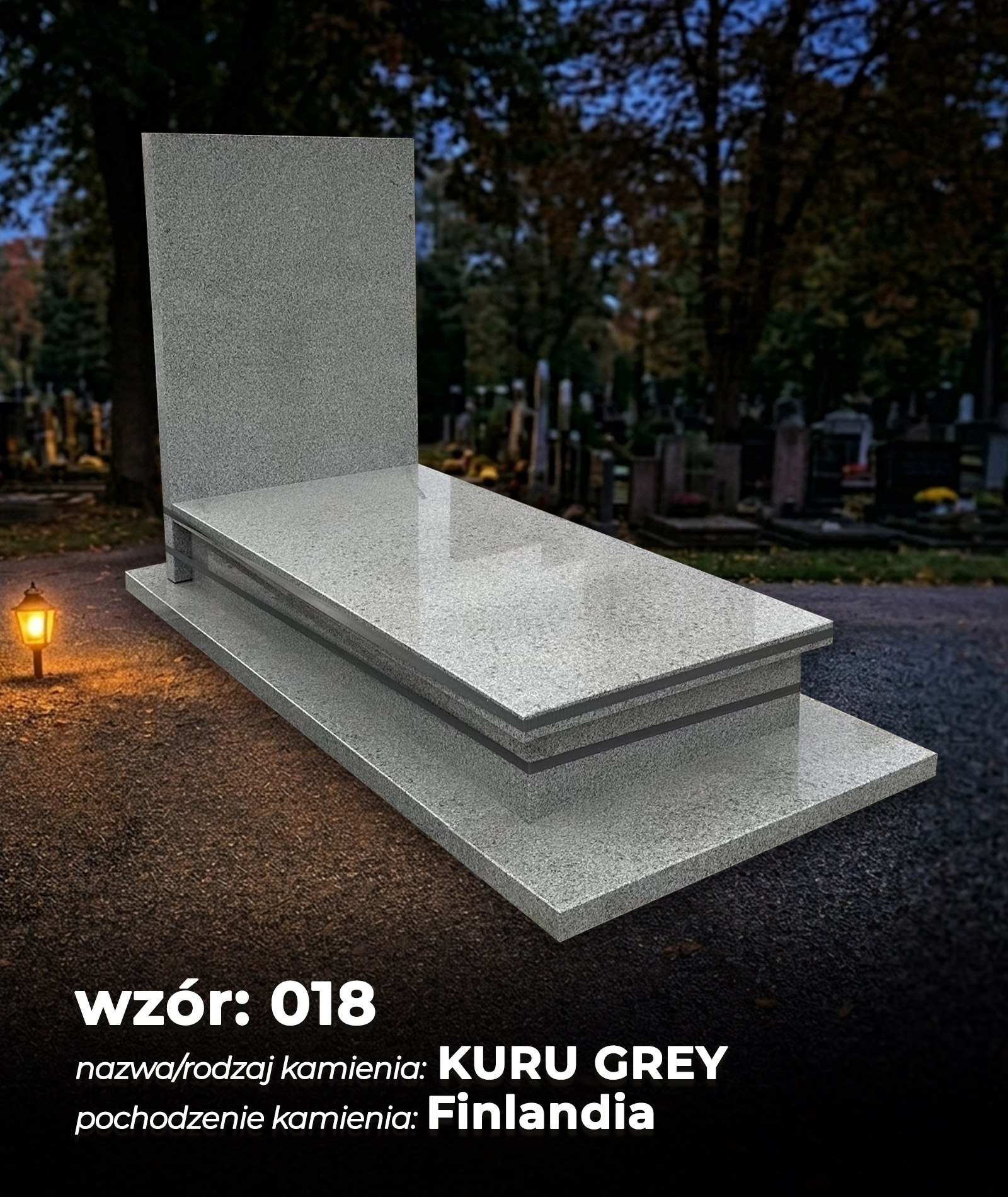 18. KURU GREY - pochodzenie kamienia: Finlandia