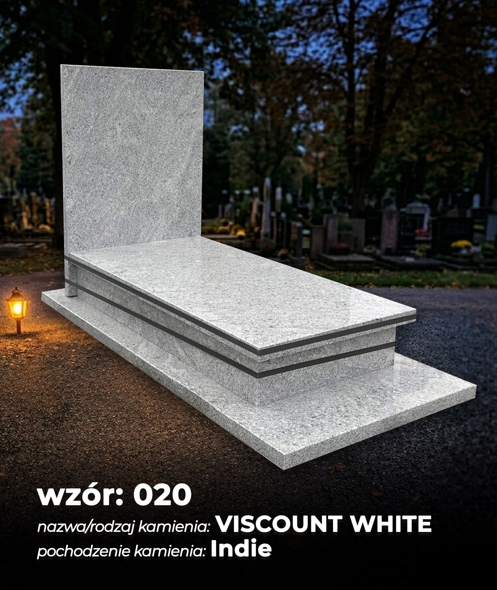 20. VISCOUNT WHITE - pochodzenie kamienia: Indie