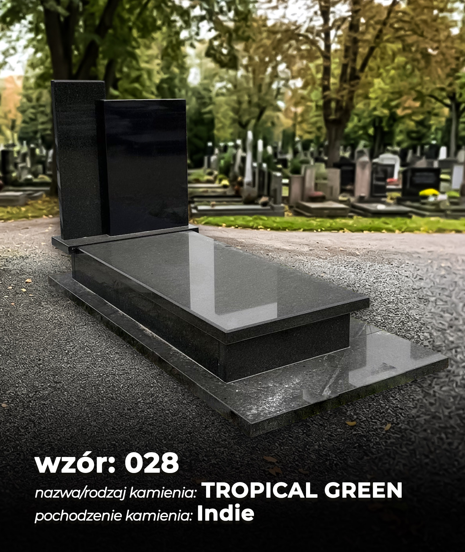 28. TROPICAL GREEN - pochodzenie kamienia: Indie